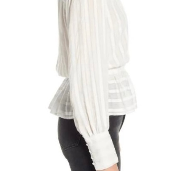Treasure & Bond White Long Sleeve Blouse - Picture 5 of 9